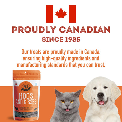 Hogs & Kisses Dehydrated Pork Liver Treats for Cats and Dogs