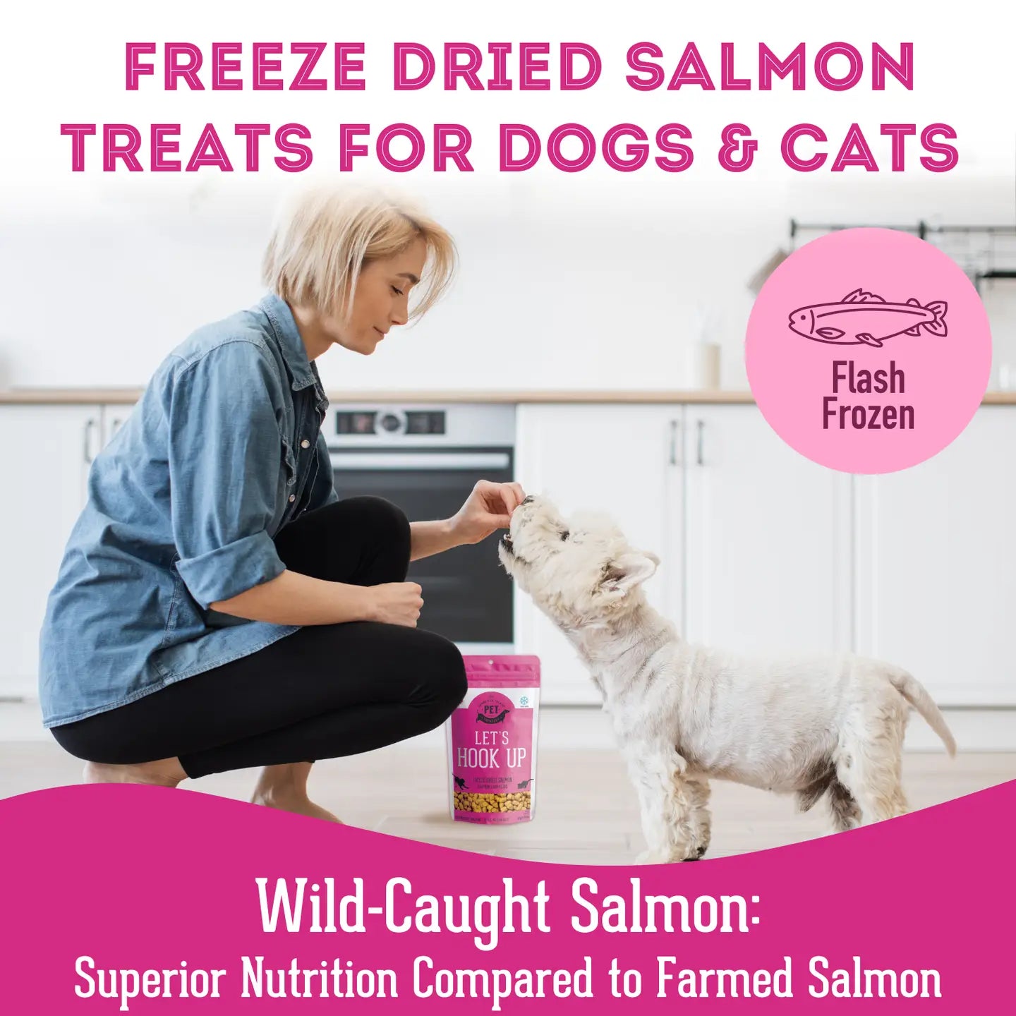 Let's Hook Up! Freeze-Dried Salmon Treats for Cats and Dogs