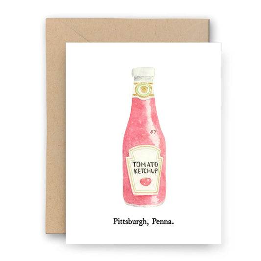Ketchup Pittsburgh Greeting Card