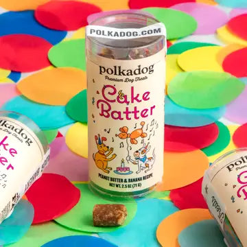 Cake Batter Polkadog Treat Mini Tubes