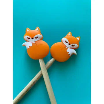 Knitting Needle Keepers: Foxes