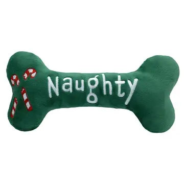 Naughty/Nice Bone Dog Toy