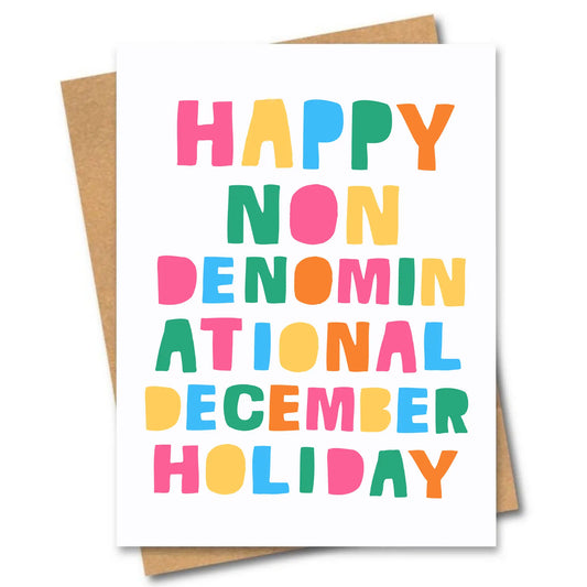 Non-Denominational December Holiday Greeting Card