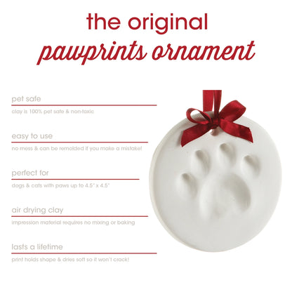 Pawprint Keepsake Ornament