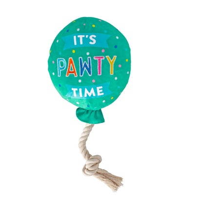 Pawty Balloon Plush/Rope Toy for Dogs