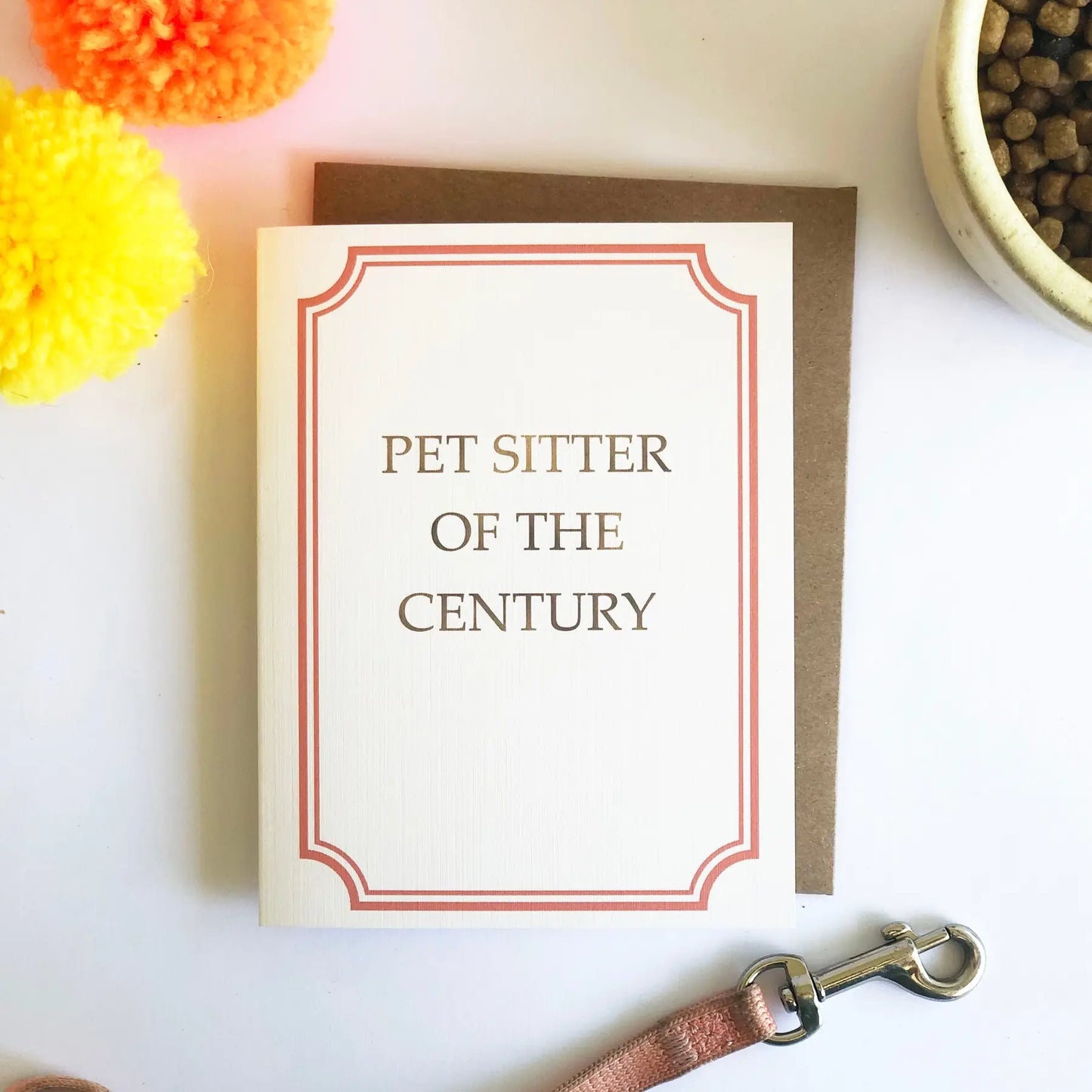 Pet Sitter Thank You Card