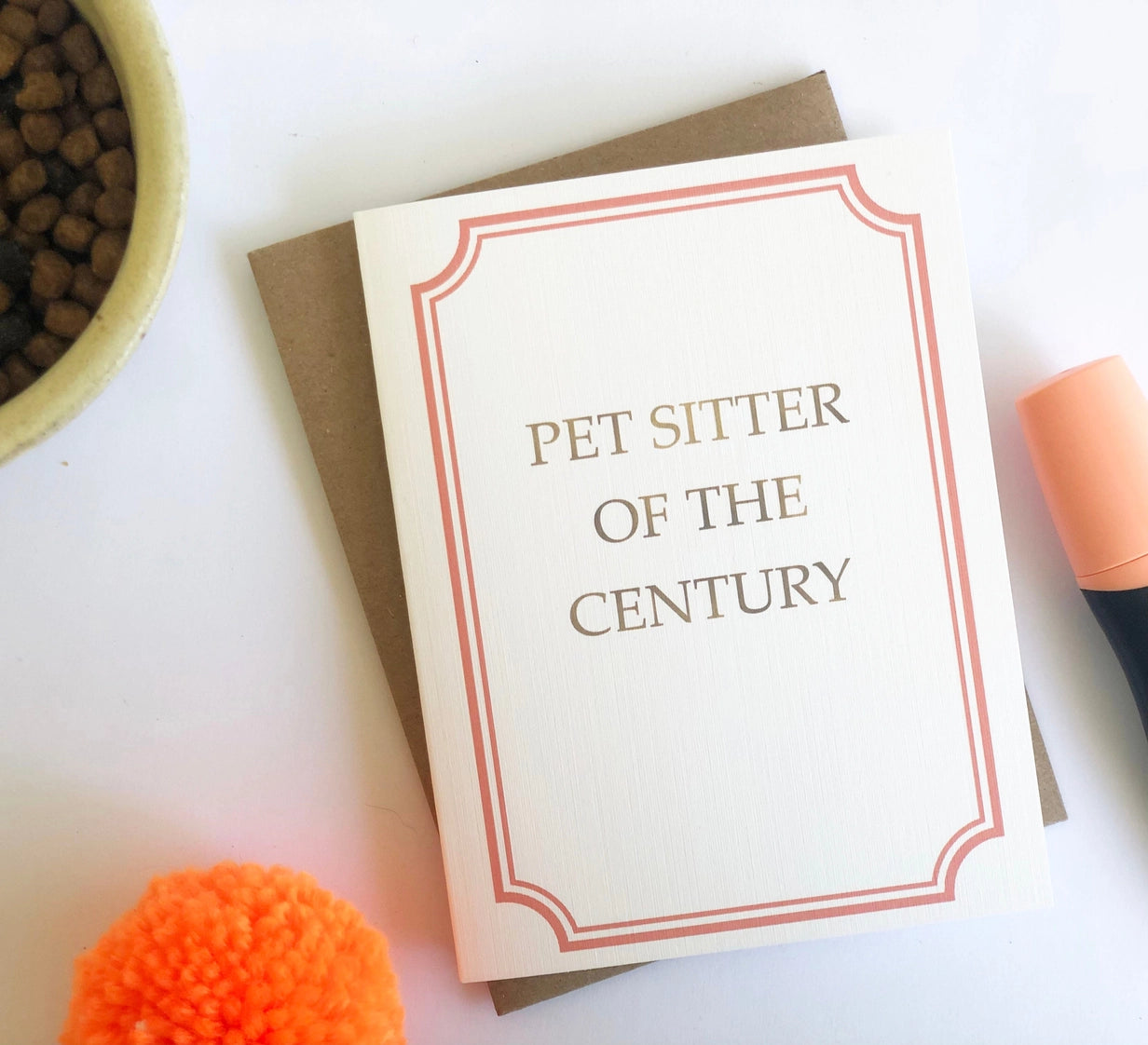 Pet Sitter Thank You Card