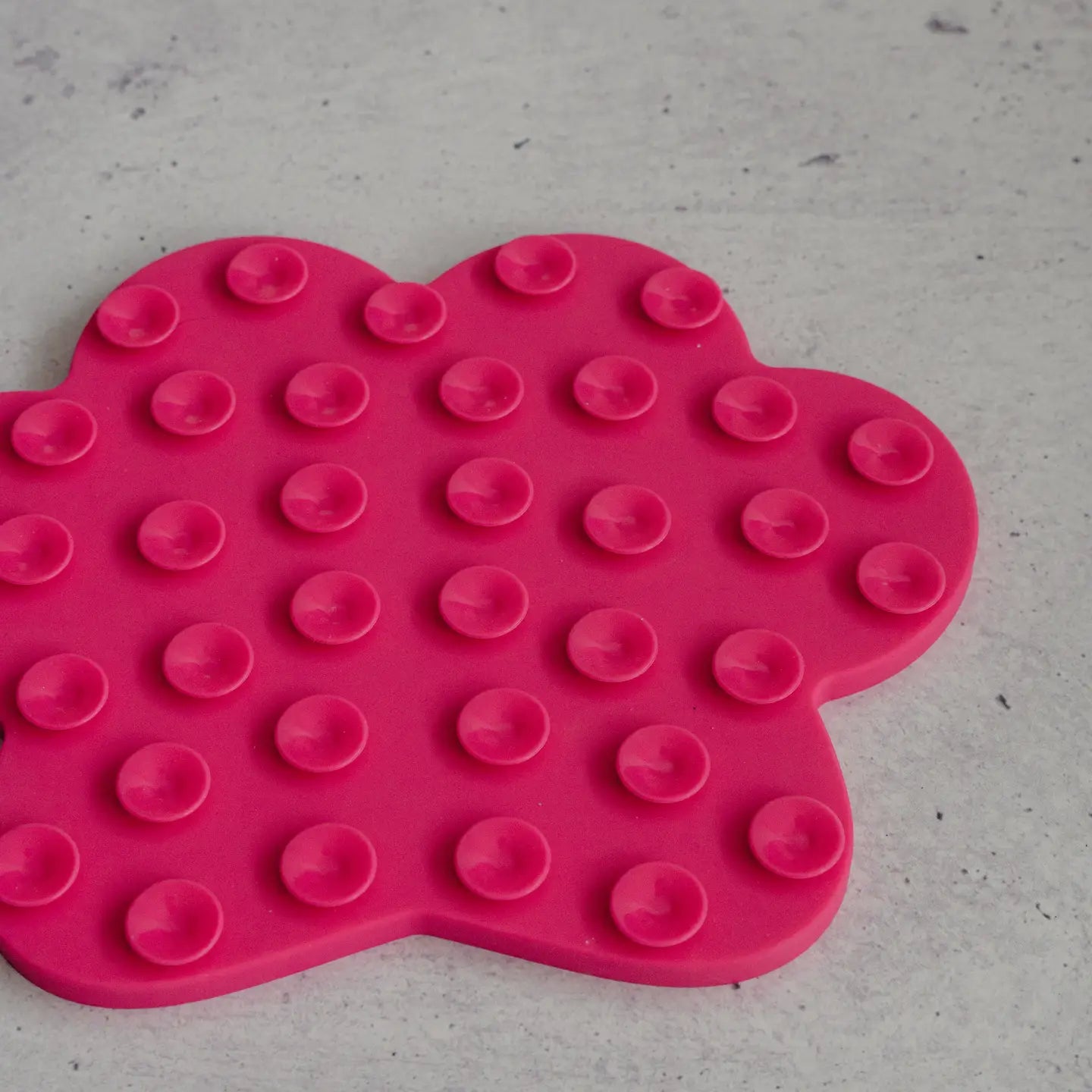 Hot Pink Paw Print Lick Mat