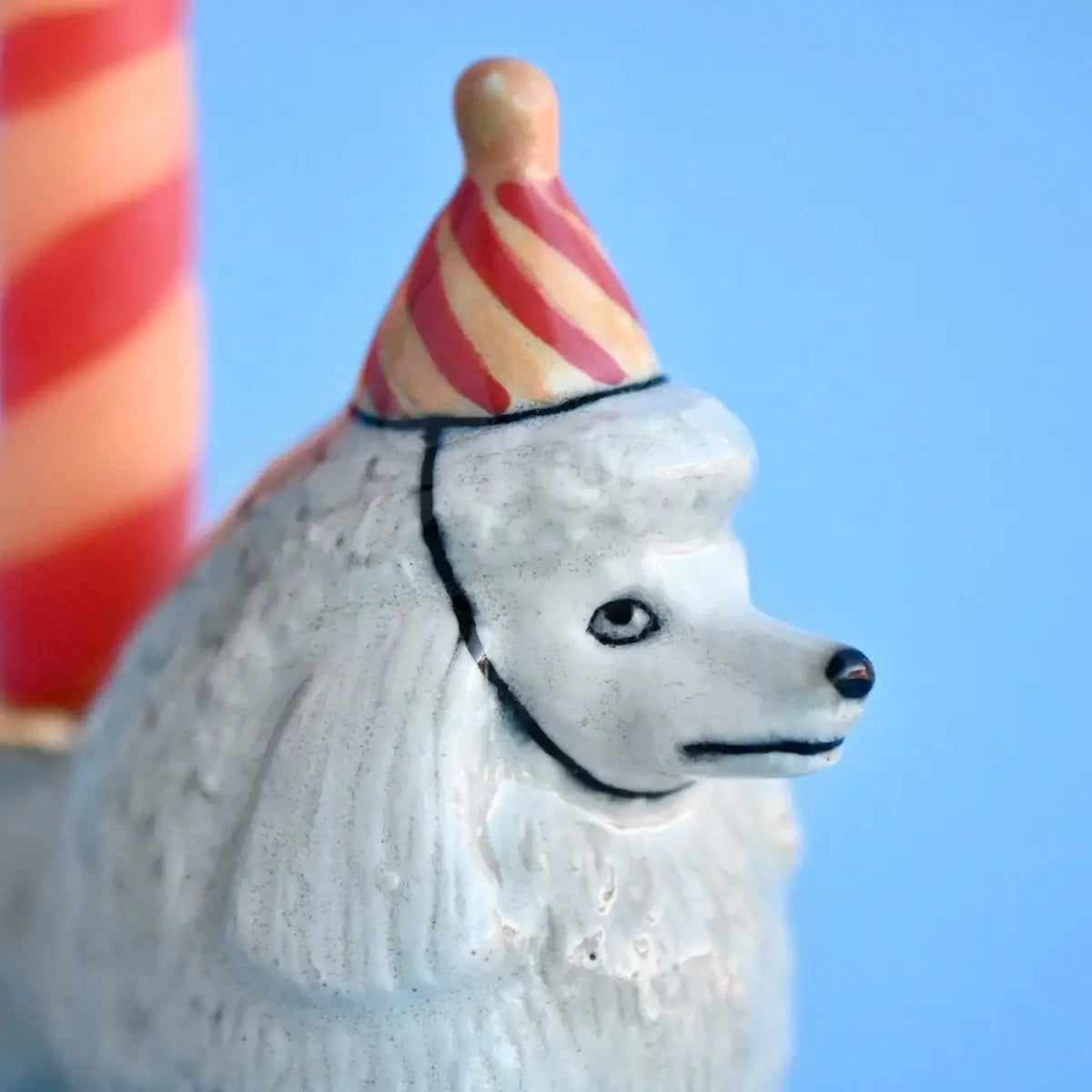 Poodle Porcelain Cake Topper