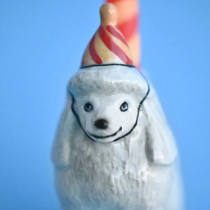 Poodle Porcelain Cake Topper