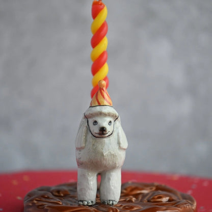 Poodle Porcelain Cake Topper