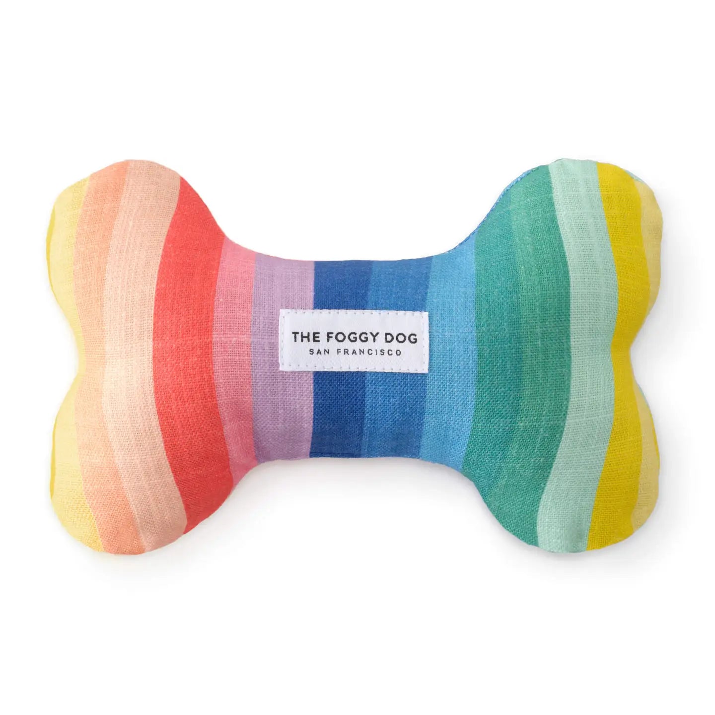 The Foggy Dog Rainbow Bone Dog Toy