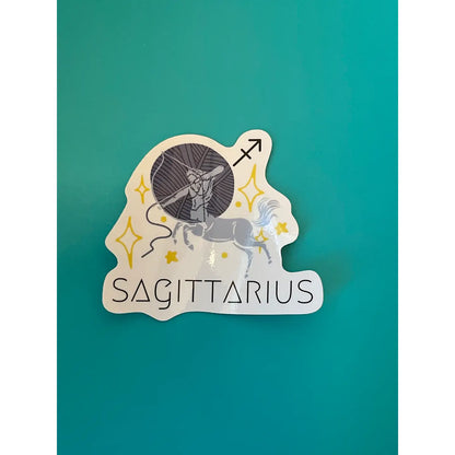 Sagittarius Zodiac Yarn Vinyl Sticker