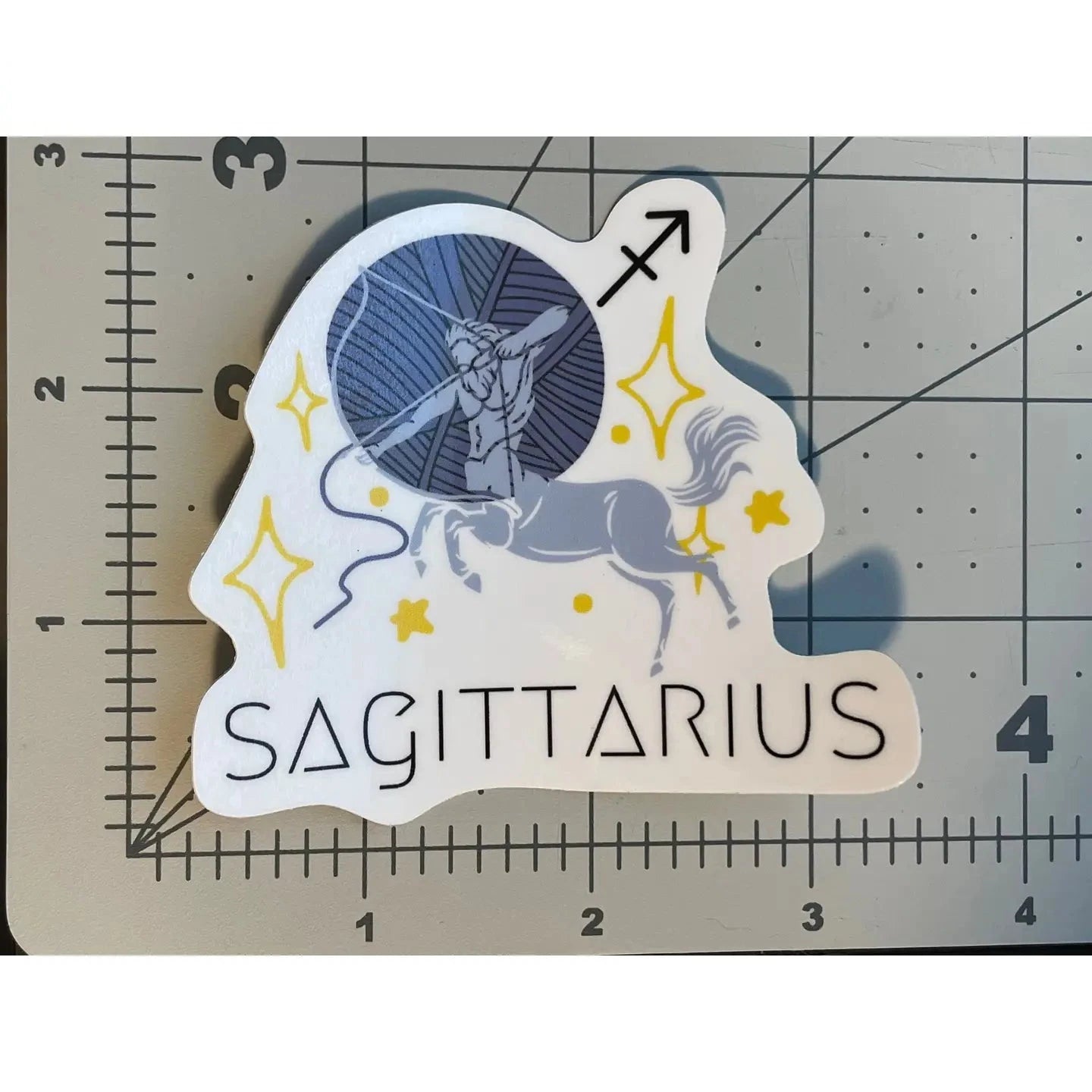 Sagittarius Zodiac Yarn Vinyl Sticker