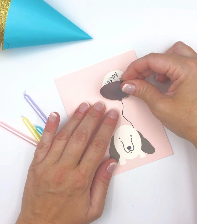Personalizable Scratch-Off Message Greeting Card