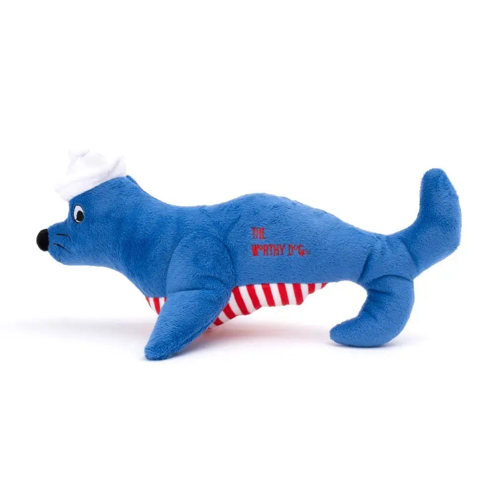 Nautical Seal Plush Dog Toy