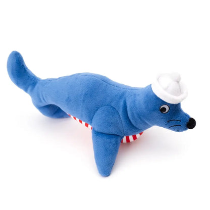 Nautical Seal Plush Dog Toy