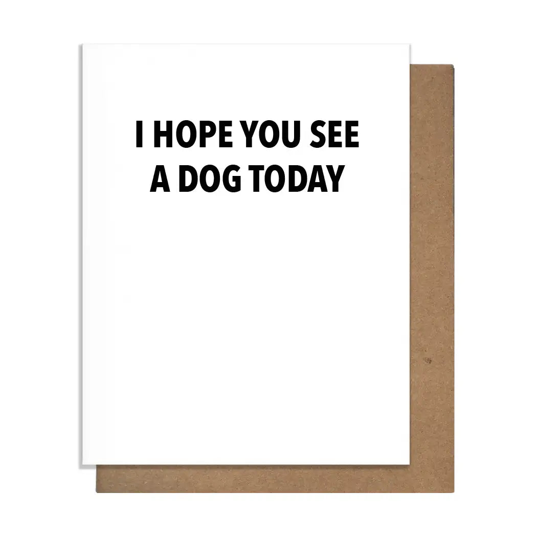 See A Dog Greeting Card