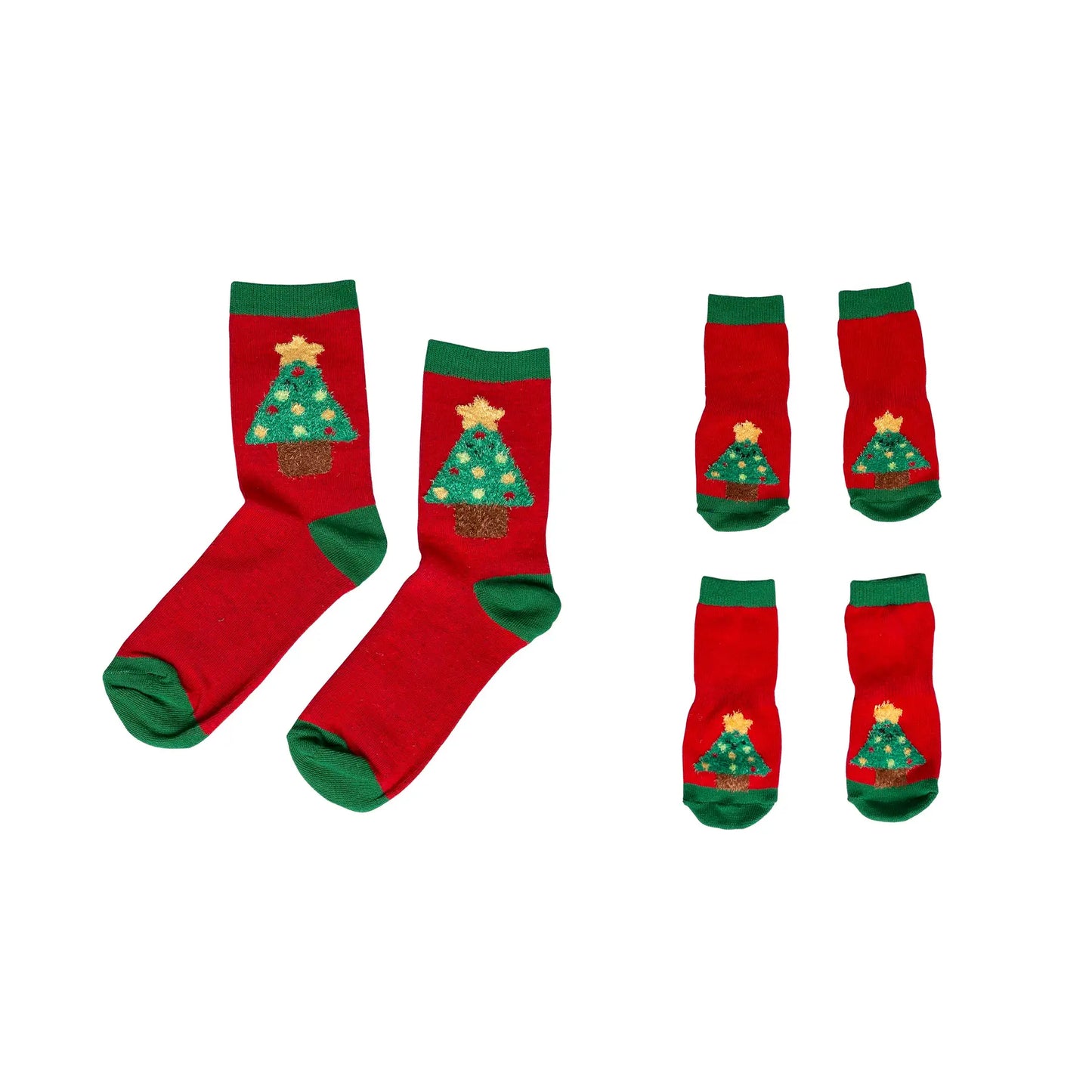 Person/Pet Matching Xmas Tree Socks