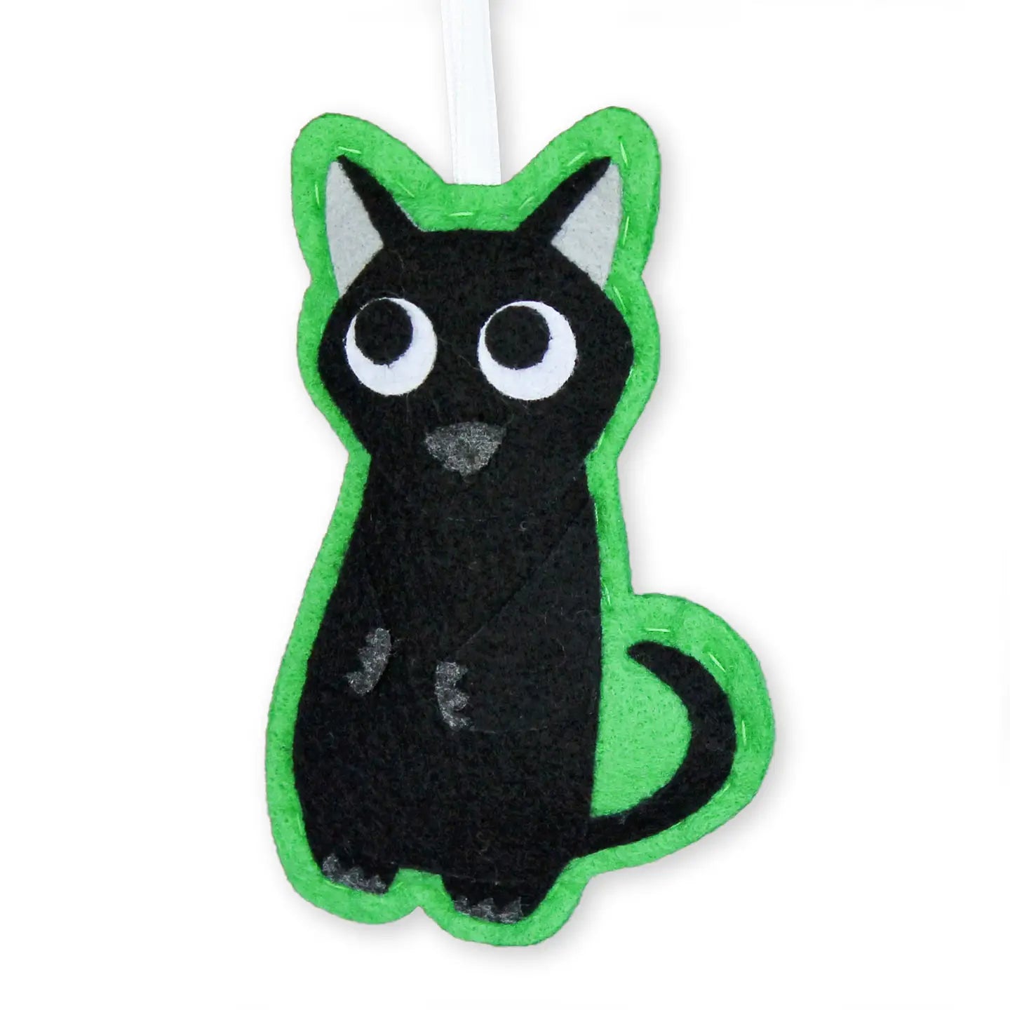 Little World Of Beasts Felted Ornaments: Tas the Black Cat