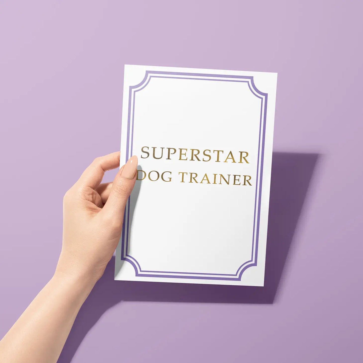 Dog Trainer Thank You Card