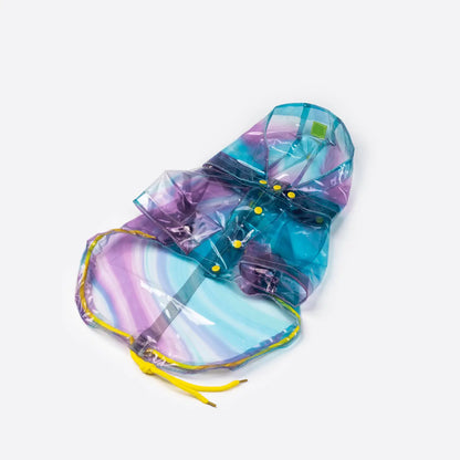 Puddle Splash Translucent Raincoat for Medium to Large Dogs