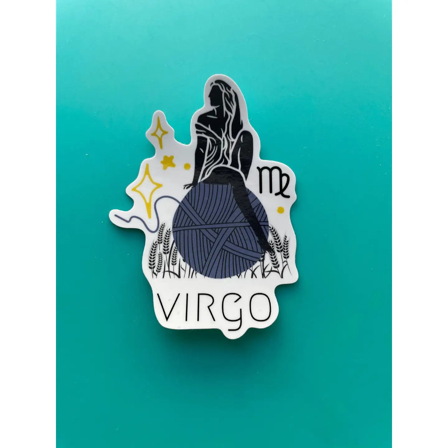 Virgo Zodiac Yarn Vinyl Sticker