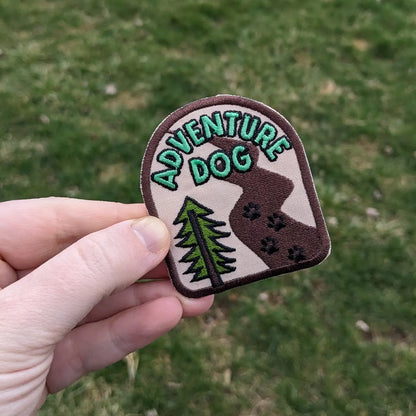 "Adventure Dog" Merit Badge  Iron-On Patch for Dogs