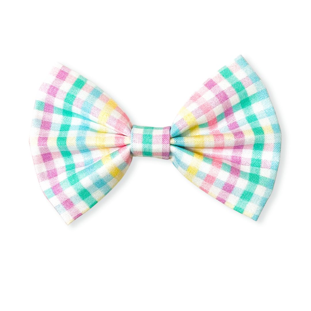 April Plaid Pet Bowtie