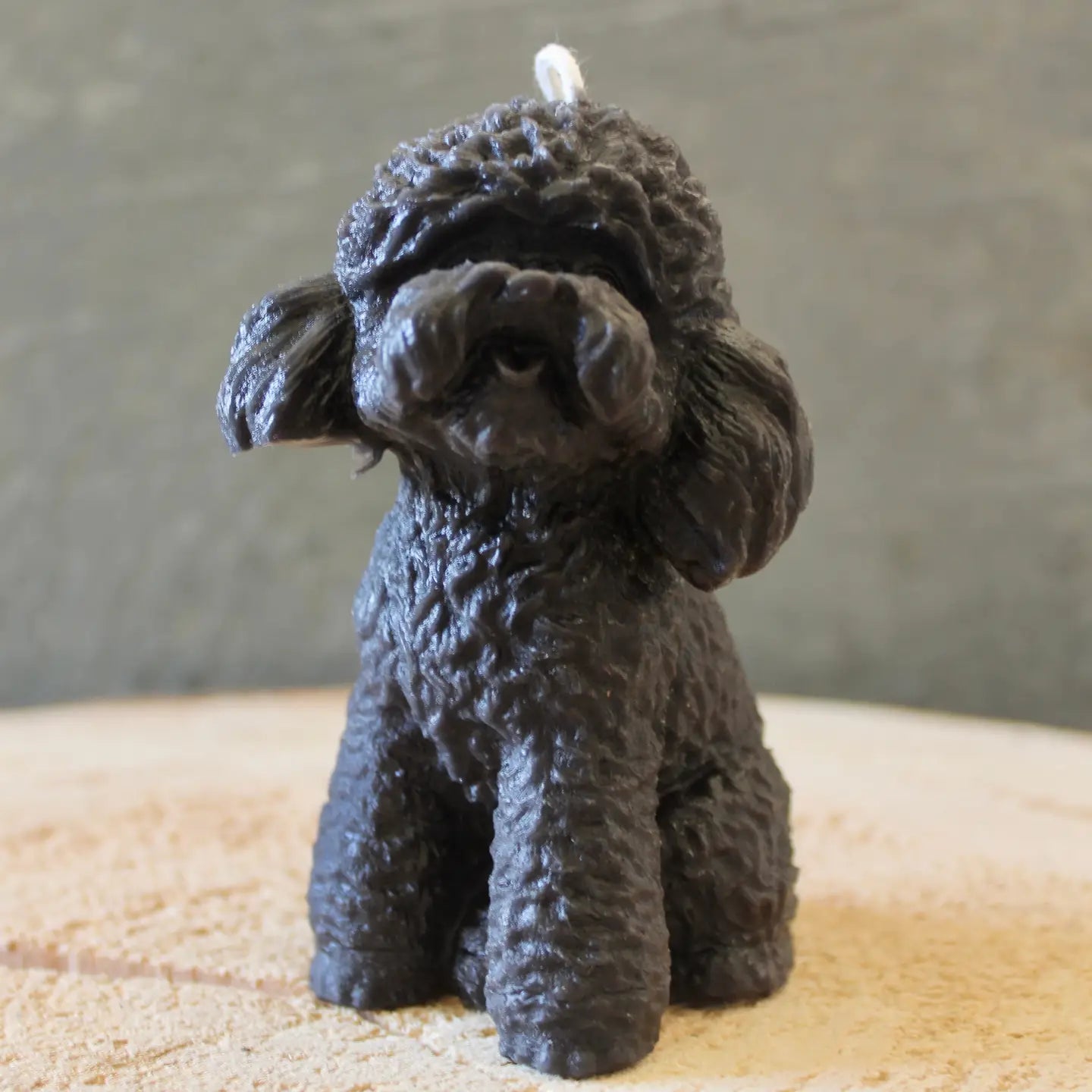 Hand-Poured Fluffy Doodle Dog Candle