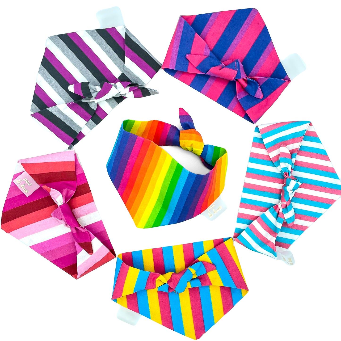 Pride Stripes Classic Pet Bandana